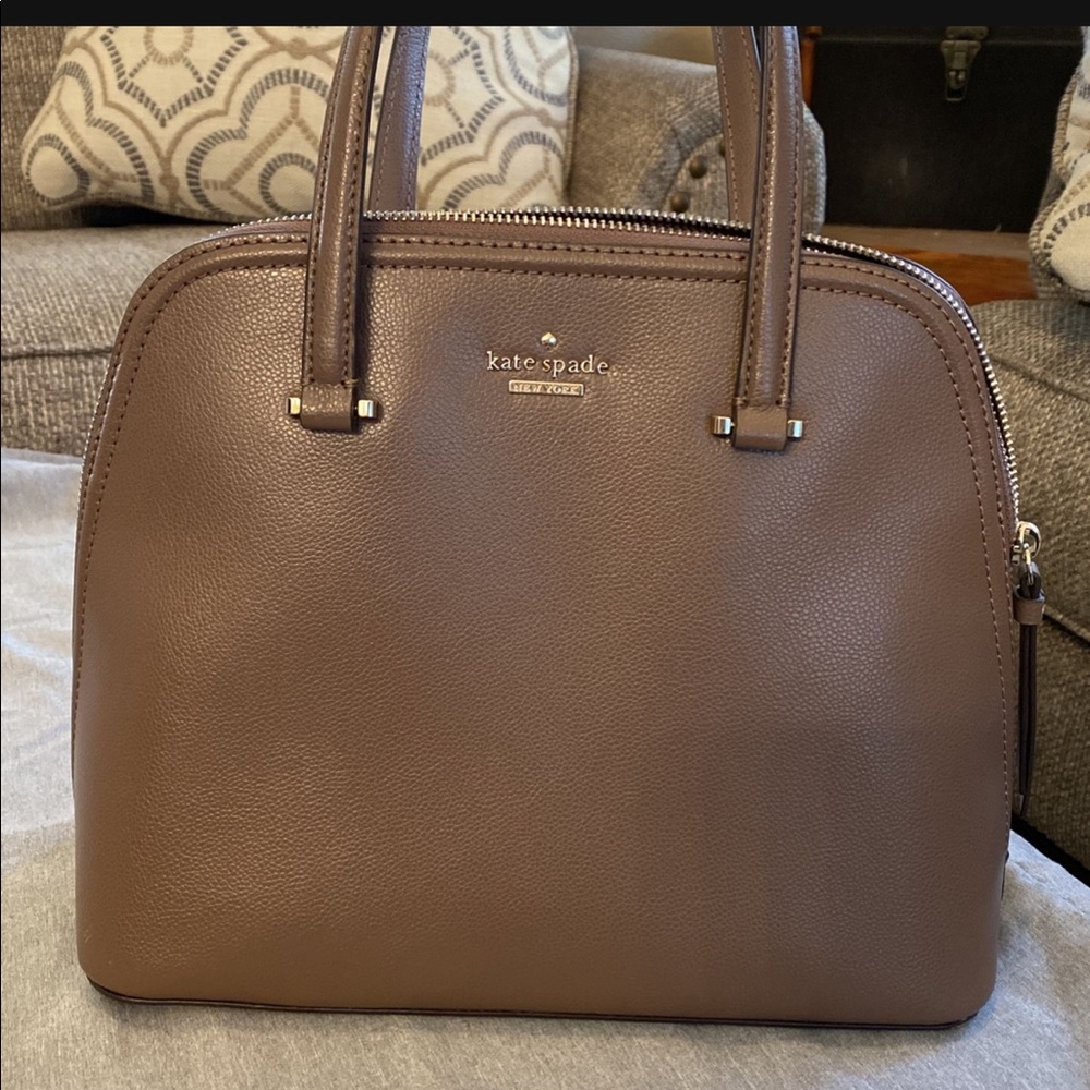 Kate Spade Grey Domed Satchel.